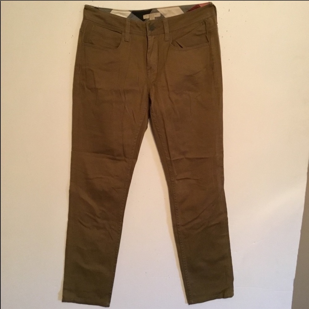 Burberry Tan Ankle Cropped Pants